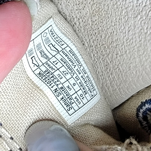 Sanuk Lil Donny Canvas Slip on Loafers Size 10 - Picture 14 of 16